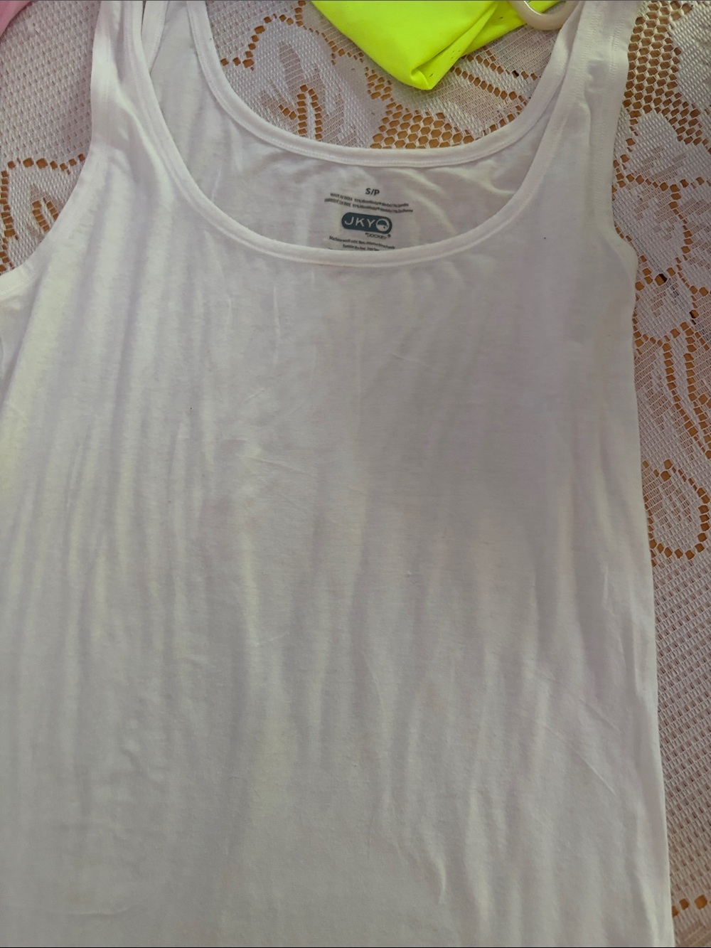 Jockey White Scoop Neck Tank Top - Classic Sleeveless Style